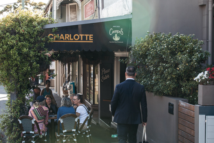 Birchgrove Charlotte café storefront with outdoor seating
